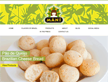 Tablet Screenshot of manisnacks.com